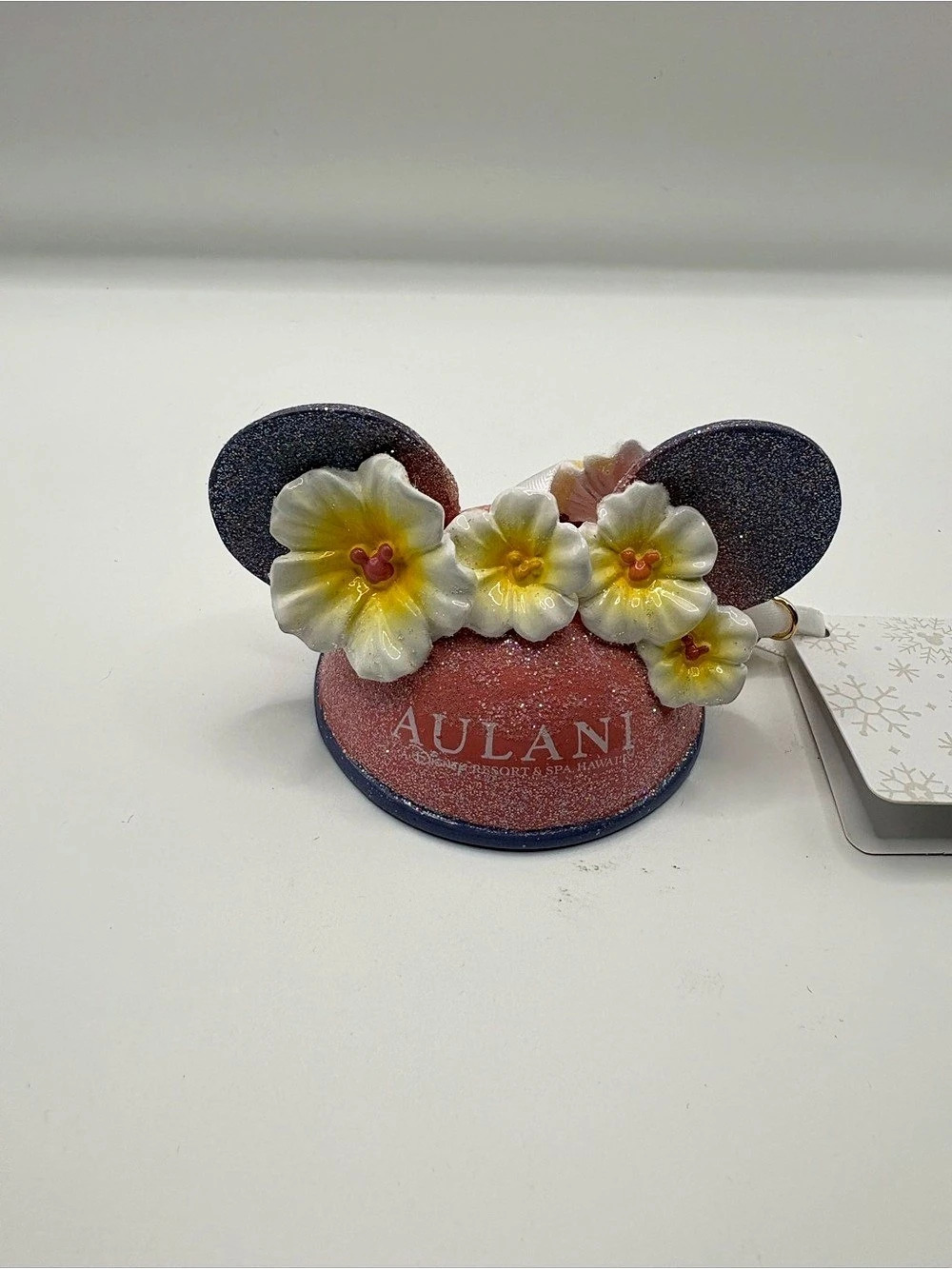 AULANI Floral Minnie Ornament in Pink & Blue NWT